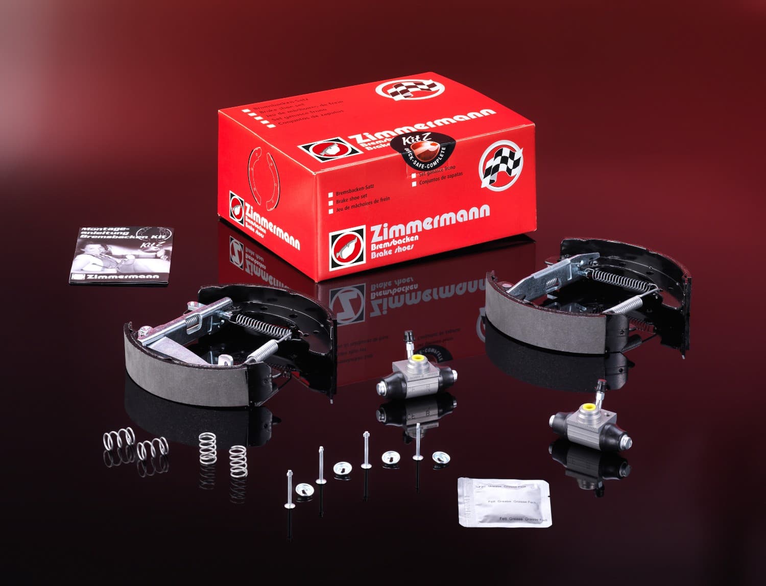 Zimmermann brake disc and pad kit